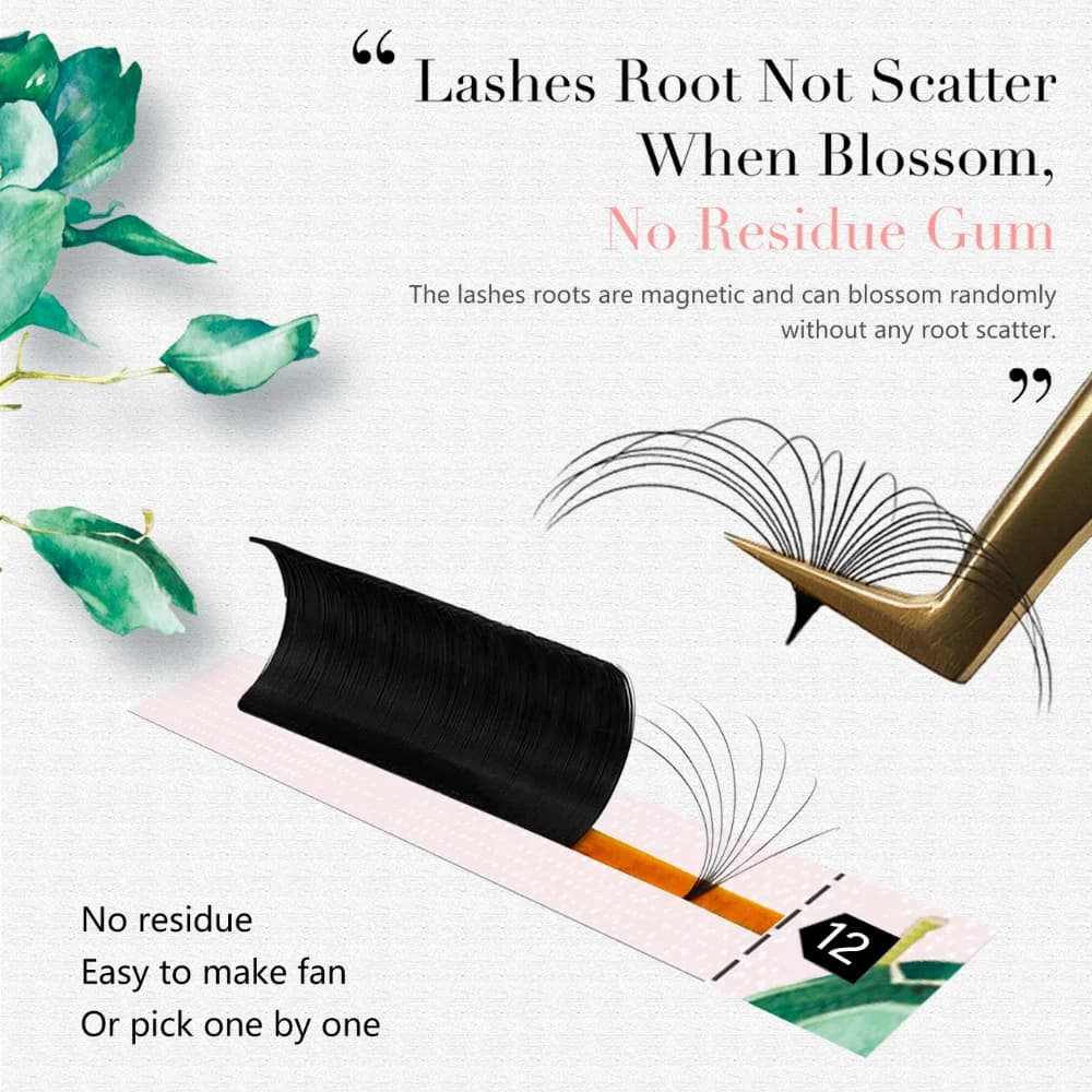 Easy Fan 메가 볼륨 속눈썹 연장, 0.03/0.05mm