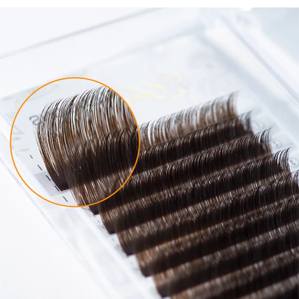 다크 브라운 이지 블룸 볼륨 속눈썹 연장