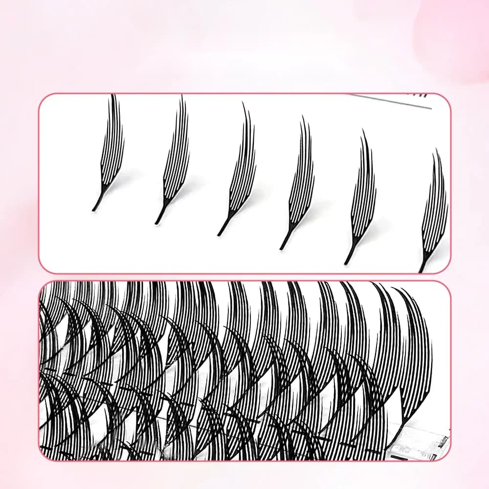 페더형 프리메이드 팬 속눈썹 연장