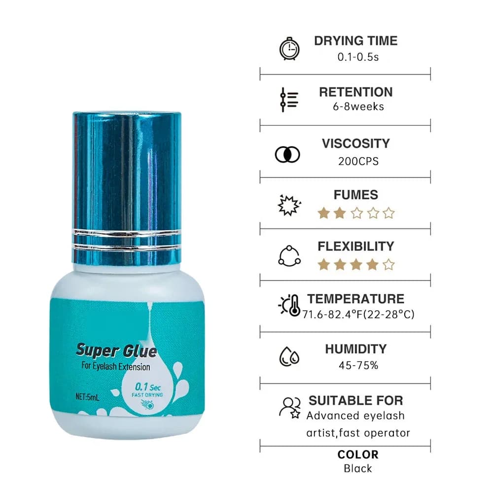 5ml 빠른 건조 저자극 속눈썹 연장 글루